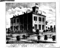 Central Indiana Normal School, W.F. Harper, F.P. Adams, Dora Lieuellen, Kate Huron